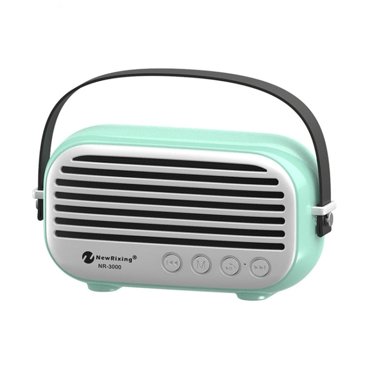 NewRixing NR-3000 스타일리시 가정용 블루투스 스피커, 핸즈프리 통화 기능, TF 카드 & USB & FM & AUX 지원