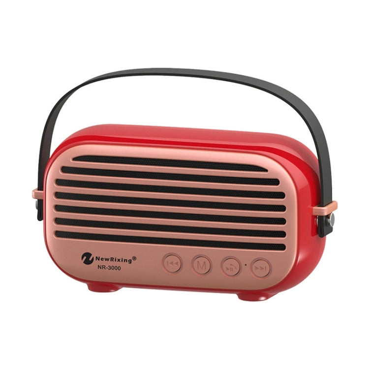 NewRixing NR-3000 스타일리시 가정용 블루투스 스피커, 핸즈프리 통화 기능, TF 카드 & USB & FM & AUX 지원