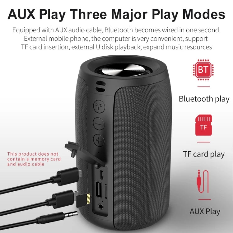 ZEALOT S32 5W 하이파이 베이스 무선 블루투스 스피커, 핸즈프리 / USB / AUX 지원, S32