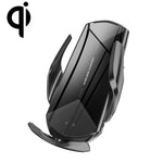 Q2 15W Universal Rotation Infrared Induction Magnetic Car Wireless Charging Mobile Phone Holder with Micro USB + 8 Pin + Type-C / USB-C Magnetic Connector, Q2 Black, Q2 Gold, Q2 Blue, Q2 Red, Q2 Silver