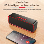 SC211 휴대용 서브우퍼 무선 블루투스 스피커 블루투스 5.0, TF 카드 & U 디스크 & 3.5mm AUX 지원