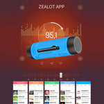 ZEALOT A2 다기능 베이스 무선 블루투스 스피커, 내장 마이크, 블루투스 통화 & AUX & TF 카드 & LED 라이트 지원