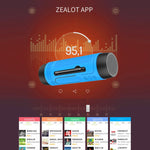 ZEALOT A2 다기능 베이스 무선 블루투스 스피커, 내장 마이크, 블루투스 통화 & AUX & TF 카드 & LED 라이트 지원