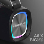 HOPESTAR A6X TWS 휴대용 야외 블루투스 스피커 컬러풀 뮤직 라이트, 보조 배터리 & 핸즈프리 통화 & U 디스크 & TF 카드 & 3.5mm AUX 지원, A6X 블랙, A6X 그린