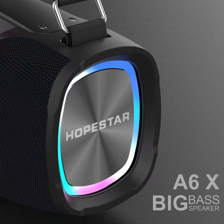 HOPESTAR A6X TWS 휴대용 야외 블루투스 스피커 컬러풀 뮤직 라이트, 보조 배터리 & 핸즈프리 통화 & U 디스크 & TF 카드 & 3.5mm AUX 지원, A6X 블랙, A6X 그린