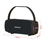 HOPESTAR H24 Pro TWS 휴대용 야외 방수 직조 텍스처 블루투스 스피커 리듬 라이트, 핸즈프리 통화 & U 디스크 & TF 카드 & 3.5mm AUX & FM 지원, H24 Pro 블랙, H24 Pro 그레이, H24 Pro 블루, H24 Pro 레드