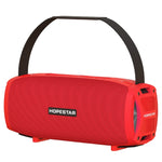 HOPESTAR H24 Pro TWS 휴대용 야외 방수 직조 텍스처 블루투스 스피커 리듬 라이트, 핸즈프리 통화 & U 디스크 & TF 카드 & 3.5mm AUX & FM 지원, H24 Pro 블랙, H24 Pro 그레이, H24 Pro 블루, H24 Pro 레드