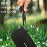 HOPESTAR H24 Pro TWS 휴대용 야외 방수 직조 텍스처 블루투스 스피커 리듬 라이트, 핸즈프리 통화 & U 디스크 & TF 카드 & 3.5mm AUX & FM 지원, H24 Pro 블랙, H24 Pro 그레이, H24 Pro 블루, H24 Pro 레드