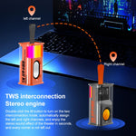 5W 휴대용 불릿 TWS 무선 블루투스 스피커, (오렌지), (그린), (그레이), (퍼플)