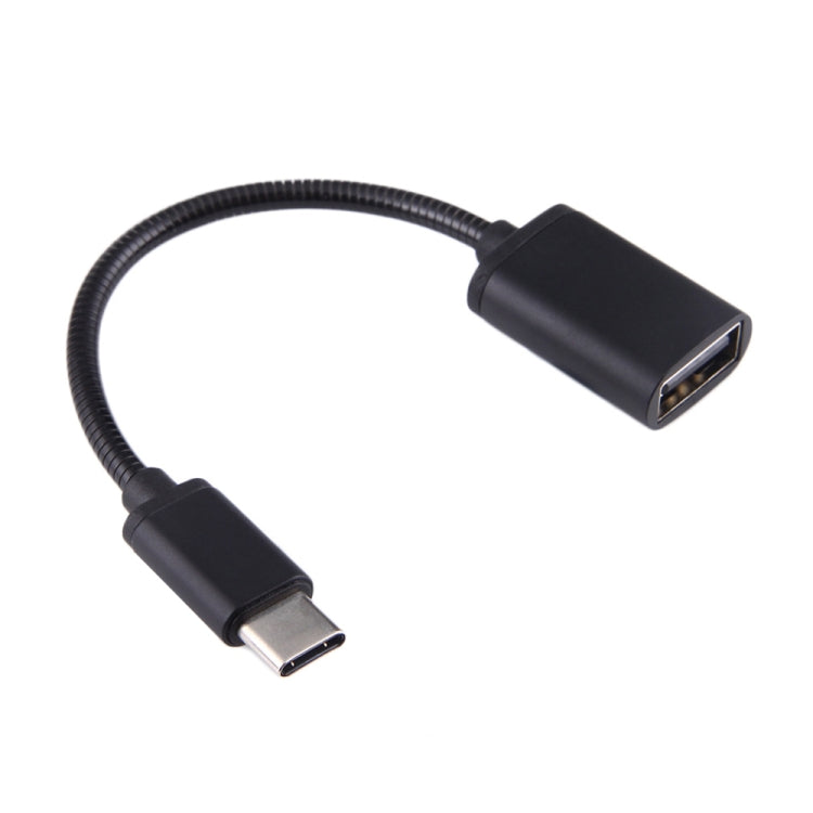 8.3cm USB 암컷 to Type-C 수컷 금속 와이어 OTG 케이블 충전 데이터 케이블