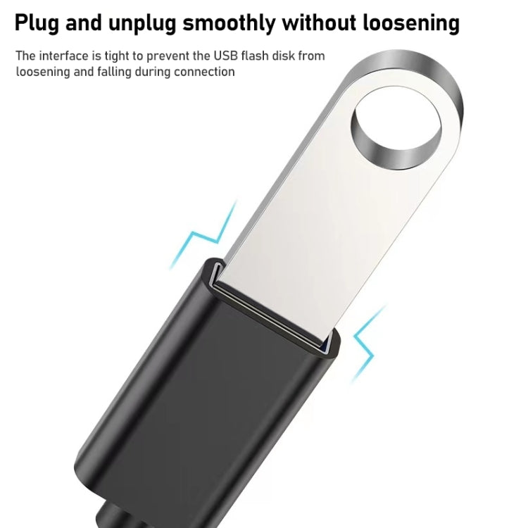 8.3cm USB 암컷 to Type-C 수컷 금속 와이어 OTG 케이블 충전 데이터 케이블