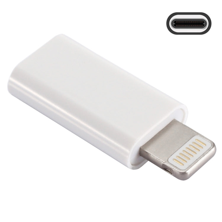 ENKAY Hat-Prince HC-6 미니 ABS USB-C / Type-C 3.1 to 8핀 포트 커넥터 어댑터(화이트), 블랙, Type-C to 8핀
