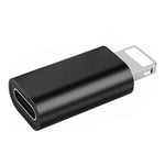 ENKAY Hat-Prince HC-6 미니 ABS USB-C / Type-C 3.1 to 8핀 포트 커넥터 어댑터(화이트), 블랙, Type-C to 8핀
