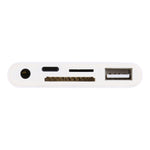 5 in 1 8핀 to USB 허브 및 USB-C / Type-C 및 3.5mm 이어폰 및 SD 및 TF 카드 리더기