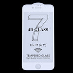 For iPhone 7 0.3mm 9H Surface Hardness 4D Curved Edge Full Screen Tempered Glass Screen Protector
