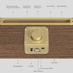 Oneder V6 휴대용 무선 블루투스 스피커, 핸즈프리 & FM & TF 카드 & AUX & USB 드라이브 지원