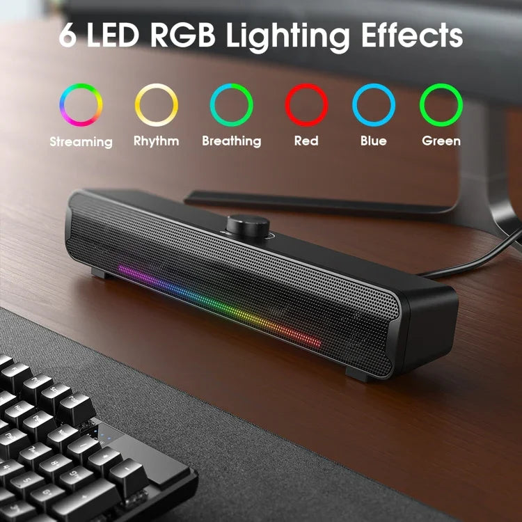 L16 야외용 휴대용 RGB 라이트 하이파이 USB 블루투스 무선 스피커, L16