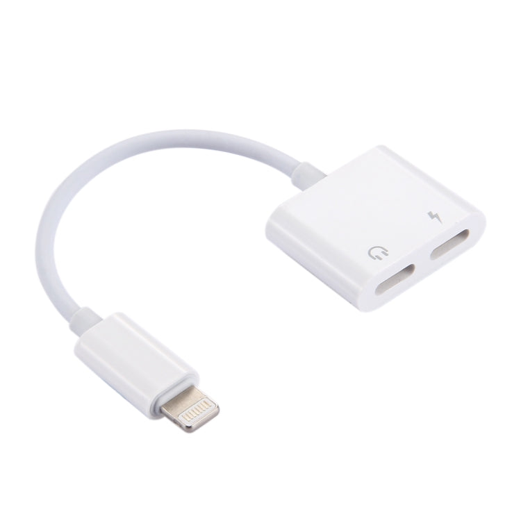 2-in-1 8핀 수컷 to 8핀 충전 + 8핀 오디오 암컷 이어폰 어댑터, 통화 기능 지원, iOS 10.3.1 이상 지원
