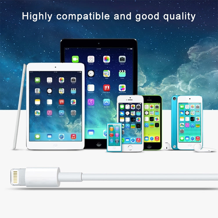 8핀 to USB 2.0 동기화 데이터/충전 케이블, 케이블 길이: 1m
