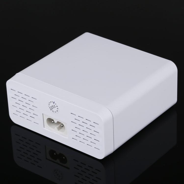 899 30W QC 3.0 6 USB 포트 고속 충전기 LCD 디지털 디스플레이 포함, EU 플러그, 899