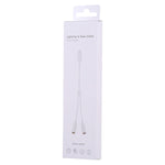 MH027 16cm 2-in-1 듀얼 3.5mm 암컷 to 8핀 수컷 오디오 어댑터