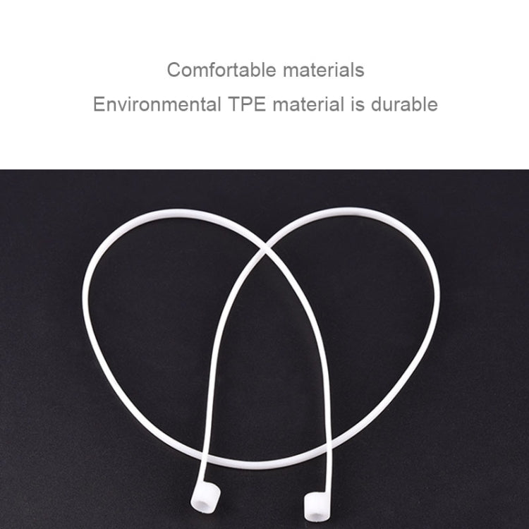 무선 블루투스 이어폰 분실 방지 스트랩 실리콘 유니섹스 헤드폰 분실 방지 라인 Apple AirPods 1/2용, 케이블 길이: 60cm