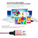 1m 2A USB to 8핀 나일론 직조 스타일 데이터 동기화 충전 케이블, 8핀 핑크, 8핀 블루, 8핀 레드, 8핀 화이트