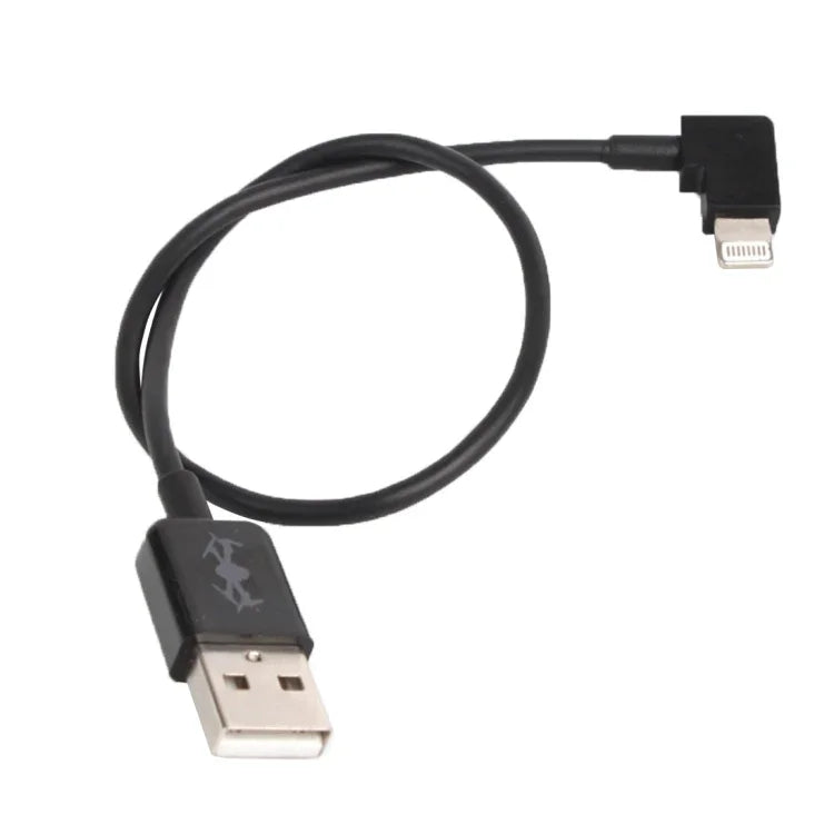 30cm USB-8핀 직각 데이터 커넥터 케이블 DJI SPARK / MAVIC PRO / 팬텀 3 & 4 / 인스파이어 1 & 2용, USB-8핀