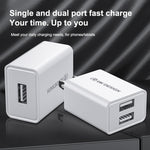 WK WP-U118 10W 단일 USB 포트 여행용 충전기 전원 어댑터, 미국 플러그, WP-U118 미국 플러그