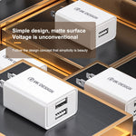 WK WP-U118 10W 단일 USB 포트 여행용 충전기 전원 어댑터, 미국 플러그, WP-U118 미국 플러그
