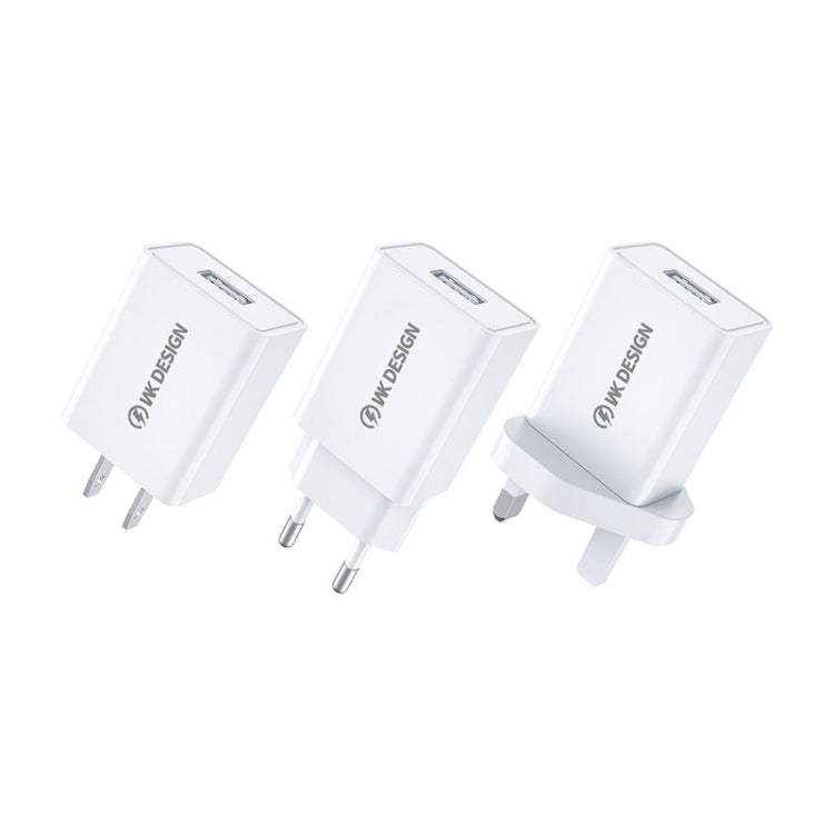 WK WP-U118 10W 단일 USB 포트 여행용 충전기 전원 어댑터, EU 플러그, WP-U118 EU 플러그