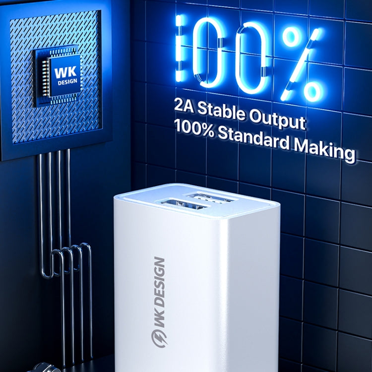 WK WP-U118 10W 단일 USB 포트 여행용 충전기 전원 어댑터, EU 플러그, WP-U118 EU 플러그