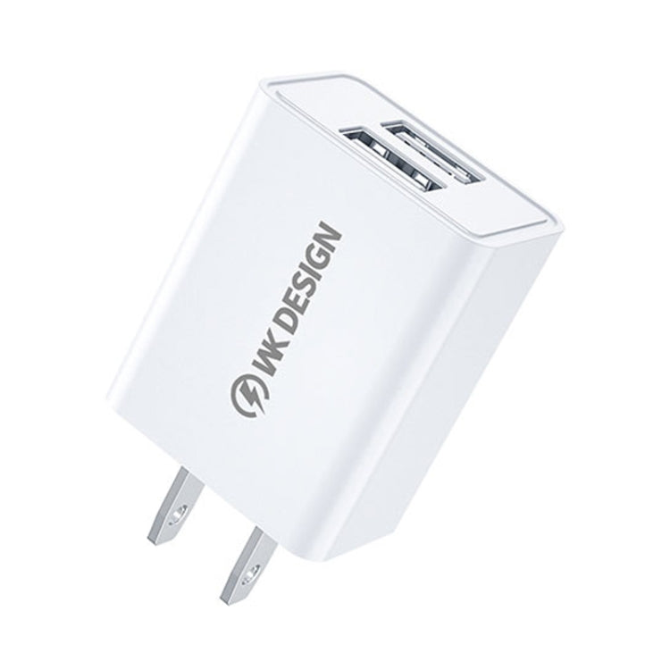 WK WP-U119 10W 듀얼 USB 포트 여행용 충전기 전원 어댑터, 미국 플러그, WP-U119 미국 플러그