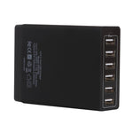 XBX09A 50W 5V 2.4A 6 USB 포트 고속 충전기 여행용 충전기