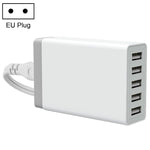XBX09 40W 5V 8A 5 USB 포트 고속 충전기 여행용 충전기, 영국 플러그(블랙), XBX09, 8A