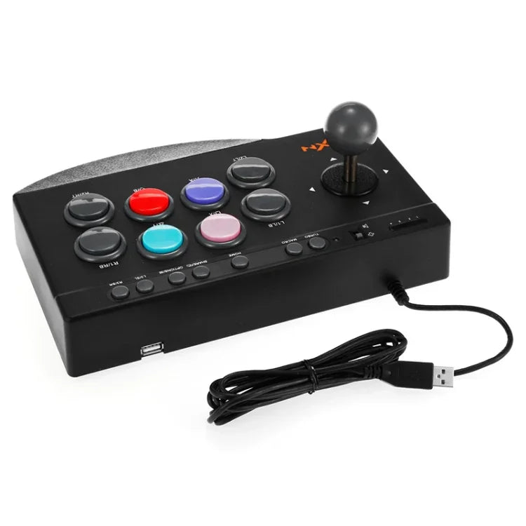 PXN PXN-0082 글래디에이터 스트리트 머신 게임 핸들 록커 컨트롤러 닌텐도 스위치 / PC / 안드로이드 시스템 / PS3 / PS4 / XboxOne용, PXN-0082