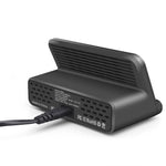 828W 7 in 1 60W QC 3.0 USB 인터페이스 + 4 USB 포트 + USB-C / 타입-C 인터페이스 + 무선 충전 다기능 충전기 휴대폰 홀더 기능 포함, 미국 플러그, 미국 플러그 블랙, 미국 플러그 화이트