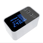 CDA30 20W 3 USB 포트 + USB-C / Type-C 포트 다기능 충전기 LED 디스플레이, UK 플러그, UK 플러그