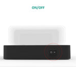 50W 6 USB 포트 + 2 USB-C / Type-C 포트 + 무선 충전 다기능 충전기 LED 디스플레이 및 분리형 베젤, US 플러그, US 플러그