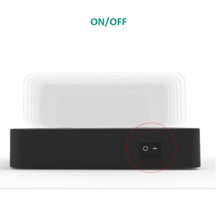 50W 6 USB 포트 + 2 USB-C / Type-C 포트 + 무선 충전 다기능 충전기 LED 디스플레이 및 분리형 베젤, US 플러그, US 플러그