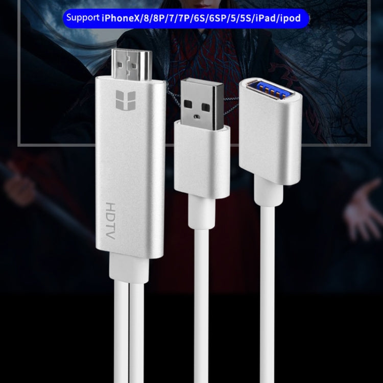Onten 7562 USB 암컷 to HDMI 폰 to HDTV 어댑터 케이블 iPhone / 안드로이드용