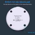 KD-1 Ultra-thin 10W Fast Charging Wireless Charger for Android Phones & iPhone, Fast Charging, Black