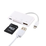 NK-108L 8핀 to USB + TF 카드 + SD 카드 카메라 리더 어댑터, IOS 9.1 이상 시스템 호환, NK-108L