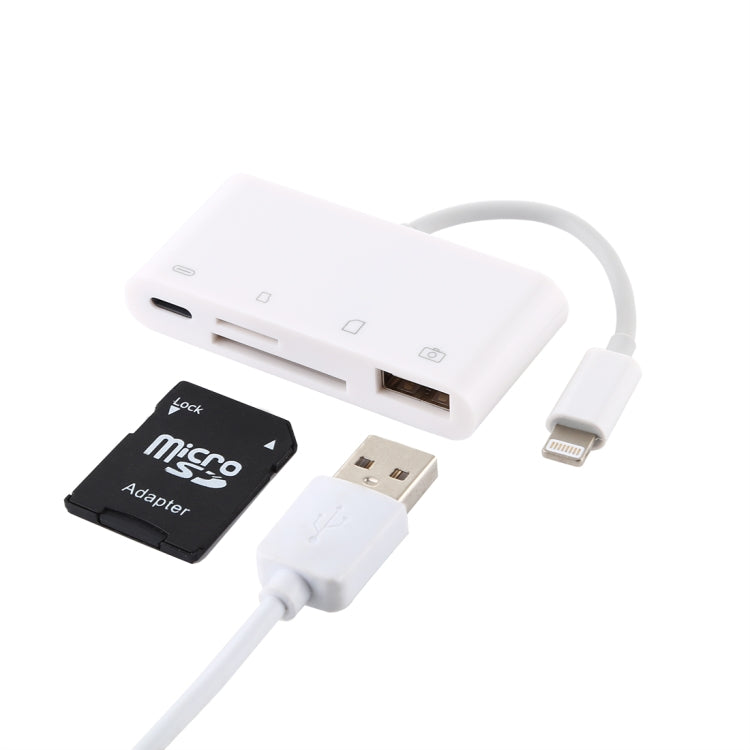 NK-108L 8핀 to USB + TF 카드 + SD 카드 카메라 리더 어댑터, IOS 9.1 이상 시스템 호환, NK-108L