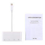 NK-108L 8핀 to USB + TF 카드 + SD 카드 카메라 리더 어댑터, IOS 9.1 이상 시스템 호환, NK-108L