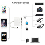 NK-108L 8핀 to USB + TF 카드 + SD 카드 카메라 리더 어댑터, IOS 9.1 이상 시스템 호환, NK-108L