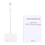 NK101 8핀 to USB 카메라 리더 어댑터, iOS 9.1 이상 시스템 호환, NK101