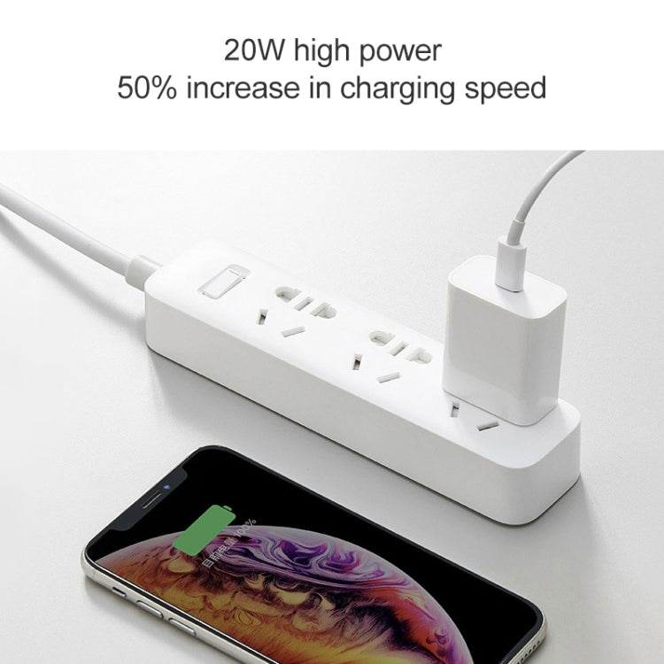 오리지널 샤오미 AD201 20W 단일 USB-C / 타입-C 인터페이스 여행용 충전기 퀵 차지 버전, 미국 플러그, 20W
