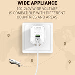 LDNIO A201 2.4A 듀얼 USB 충전 헤드 여행용 직충전 휴대폰 어댑터 충전기 마이크로 USB 데이터 케이블 포함, 마이크로 USB