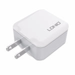 LDNIO A2201 2.4A 듀얼 USB 충전 헤드 여행용 직충전 휴대폰 어댑터 충전기 8핀 데이터 케이블 포함, 8핀